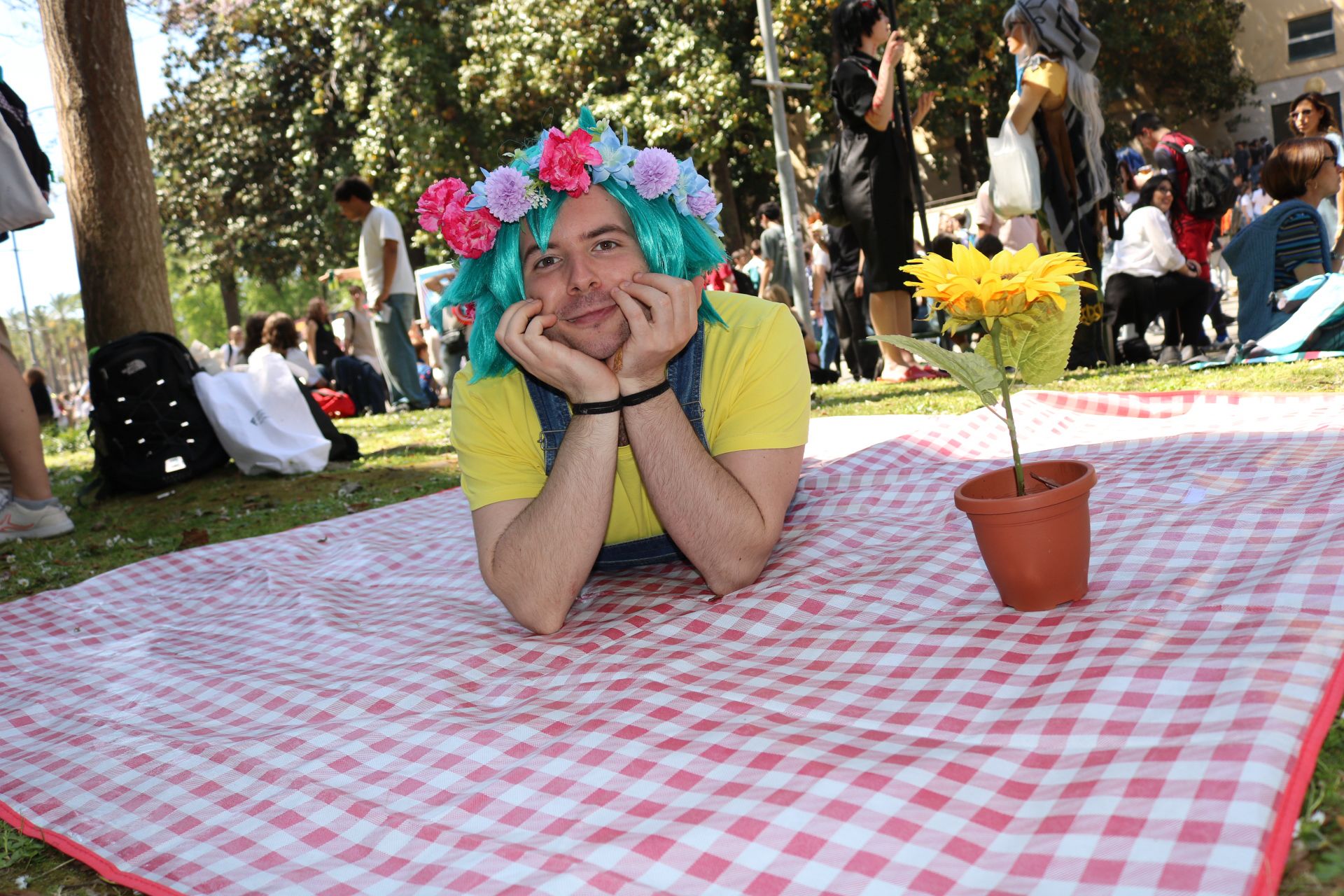 A picture of me cosplaying Basil from Omori